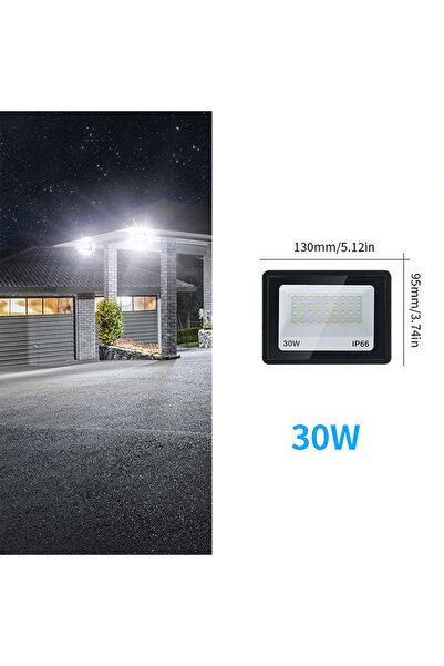 Choice كشاف LED أبيض بارد 220 فولت (175-265 فولت) 30 وات 220 فولت 110 فولت 10...