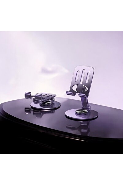 Home 360 °   Περιστρεφόμενη μεταλλική βάση τηλεφώνου και tablet - Ρυθμιζόμενο ύψος και γωνία