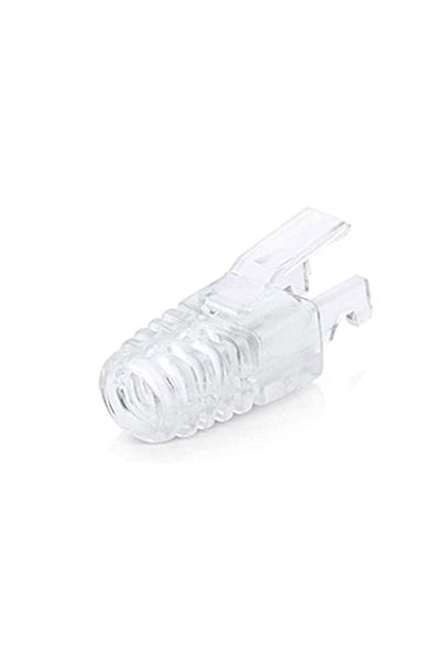 ZoeRax 50 قطعة من موصلات تخفيف الضغط الشفافة الملونة من ZoeRax RJ45 CAT6 كابل إيثرنت كابل LAN C