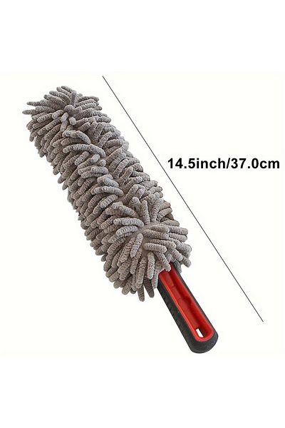 Choice GRAY Car Wheel Brush, Auto Detailing Wash Brush Duster Exterior Scratch Free Universal for Cleaning