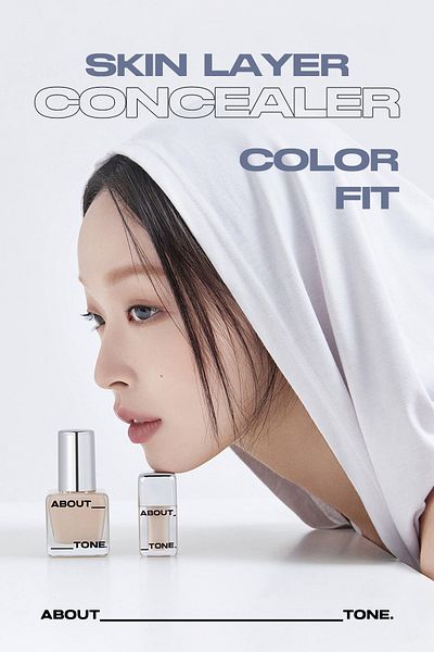 ABOUT TONE Natural Look Vegan Concealer about Tone Skin Layer Cover Fit Concealer
