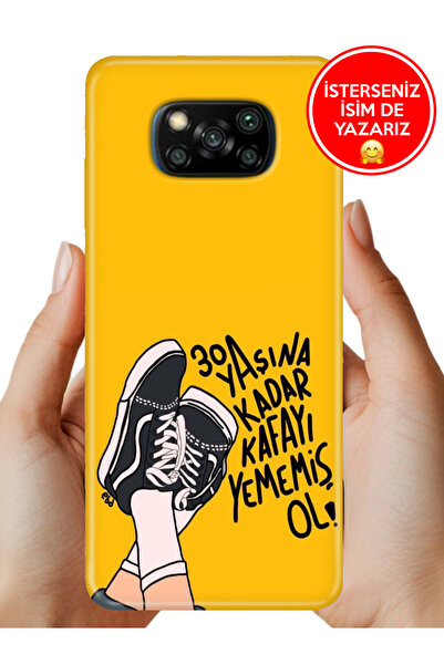 POCO X3 NFC - X3 Pro Kılıf Desenli Baskılı Kamera Korumalı Silikon 30 Yaşına ...