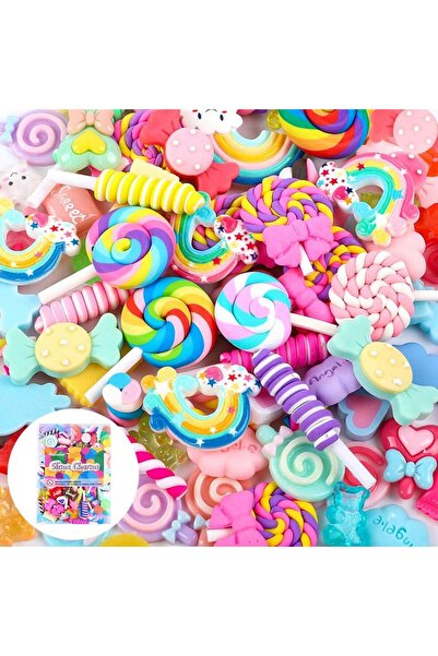 Choice م 30 قطعة 30 إكسسوارات DIY عشوائية، إكسسوارات شعر، زخارف ملصقات عالمية...