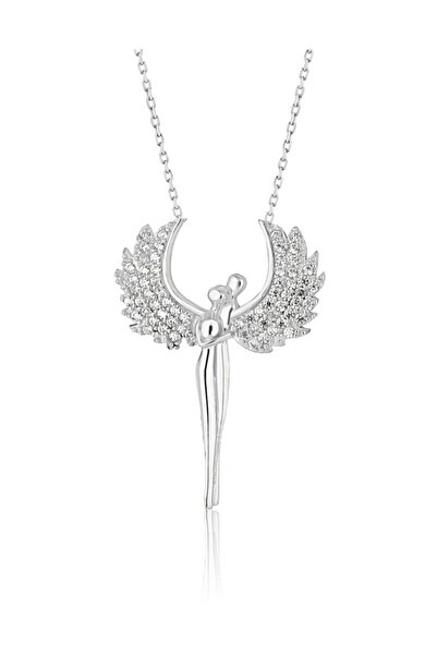 Papatya Silver 925 Ayar Gümüş Melek Kolye