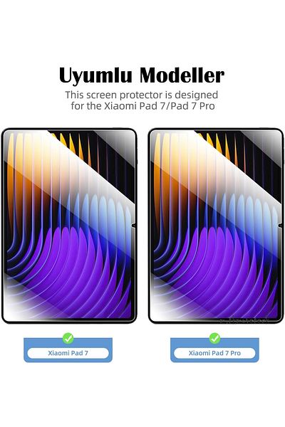 m.tk moveteck واقي شاشة للكمبيوتر اللوحي Xiaomi Pad 7 زجاج نانو مرن غير قابل للكسر زجاج كامل أغطية Pad 7 Pro 11.2 بوصة متوافق