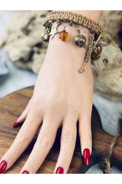 SEDEF TAKI Haçlı bilezik