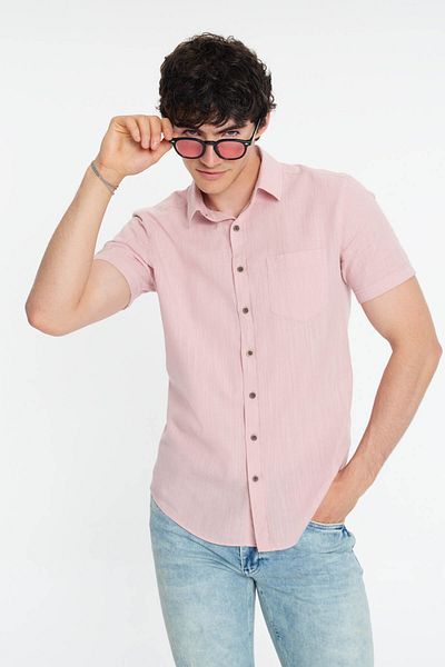 Loft Ανδρικό πουκάμισο Regular Fit Pink Lf2024492