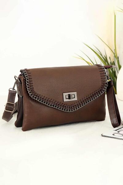 Bipanya Salvador Düz Deri El Askılı Kadın Omuz Çantası BP-4746O