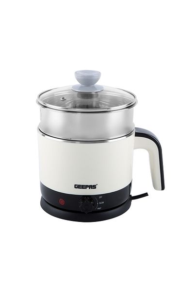 Geepas Double Layer Kettle, 360 Rotation, GK38026 | Multi-Function Kettle for Cooking Eggs, Noodles, Etc
