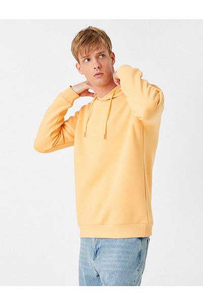 Koton Hooded Basic Φούτερ - Ανυψωμένο