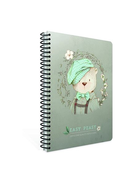 Gıpta Easy Notes Caiet de note cu copertă din carton spiralat A4 100yp. În dungi