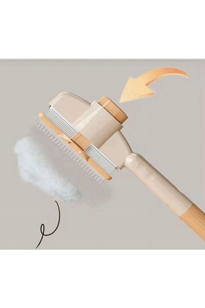 Hünkar New Generation Lice Comb Push-On Automatic Cleaning Fine Cat Comb Opening Scarce