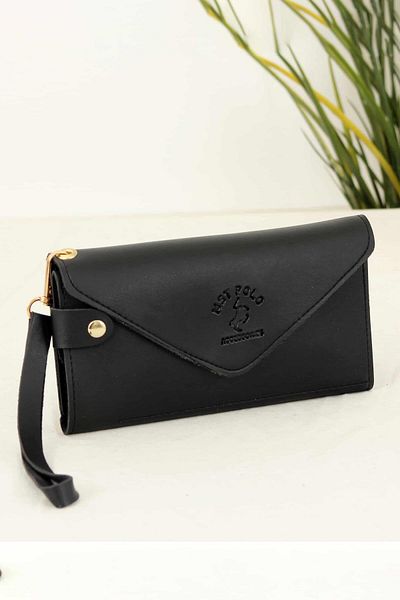 Bipanya Andrey Soft Leather Multi-Compartment Women's Card Holder Wallet with Hand Strap Bp-4708c