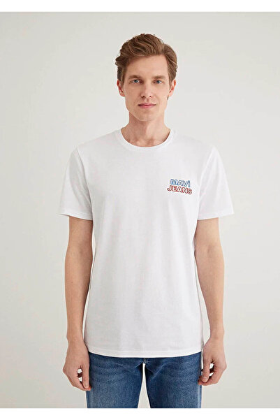 Mavi Ανδρικό μπλουζάκι με στάμπα τζιν M066841-620