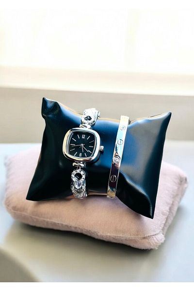 pullmarkt Set of Bracelet + Wrist Watch