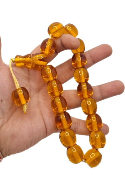 Han Ticarethane نموذج خاص كبير الحجم شفاف اللون الأصفر Efe التميمة مسحوق العن...