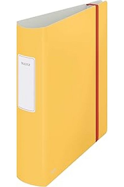 Hepta Collection Leitz Folder 180 °   Active Cosy, 500 Sheets 82 mm Back Width, Yellow, A4, Cosy-Series, 10380019