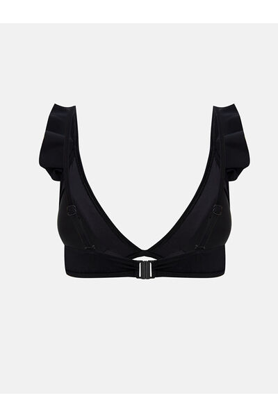 LC Waikiki Women's Bikini Top with Uv Protection Ruffle Detail