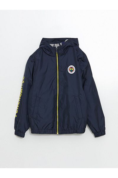 LC Waikiki Hooded Printed Boy's Raincoat