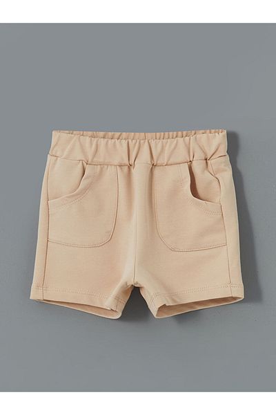 LC Waikiki Elastic Waist Basic Baby Boy Shorts 2-Piece