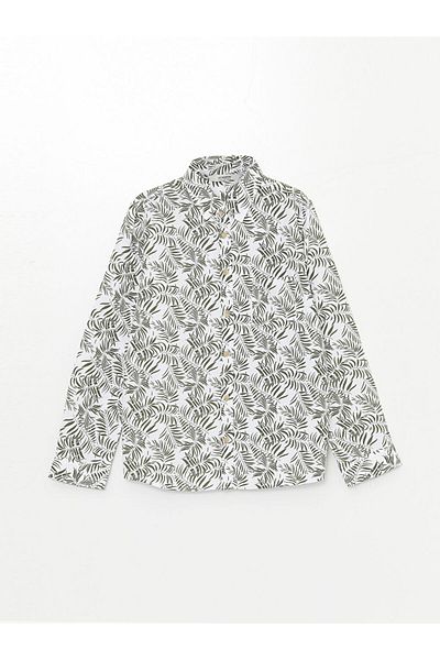 LC Waikiki New Season Patterned Linen Blend Boys' Shirt - S4M681Z4