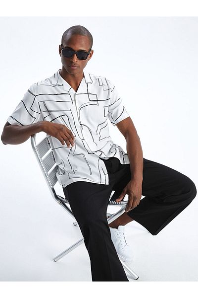 LC Waikiki Ανδρικό πουκάμισο με κοντό μανίκι New Season Regular Fit - S4DL88Z8