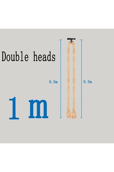 JOYINLED Double Heads-0.5m Rope Lamp Creative Country Edison Bulb Chandelier Decoration Home Vintage Hemp Rop