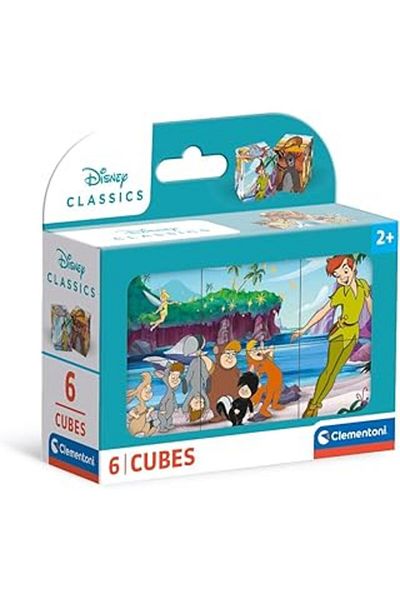 CLEMENTONI 6 Piece Cube Puzzle Disney Classics