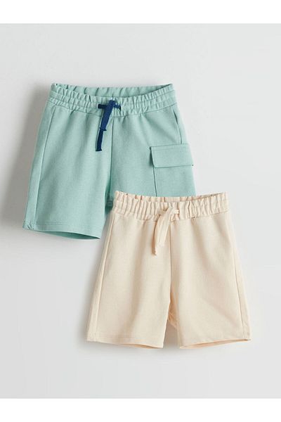 LC Waikiki Elastic Waist Boy's Shorts 2-Piece