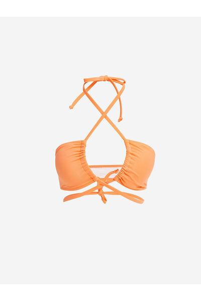 LC Waikiki Orange women's padded bandeau bikini top by gulis gi̇yi̇m