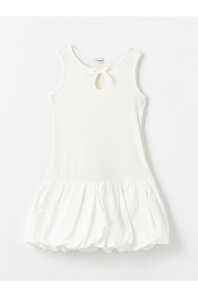 LC Waikiki New Season Crew Neck Girls' Dress - S4Ny46Z4