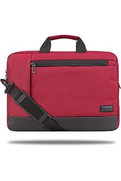 Mu Art Classone Tl5005 Workout 15,6" țesătură impermeabilă, Macbook Mac Air, notebook, geantă de mână pentru laptop - roșu claret