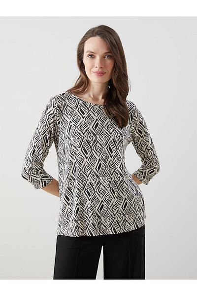 LC Waikiki Crew Neck Patterned Women's T-Shirt