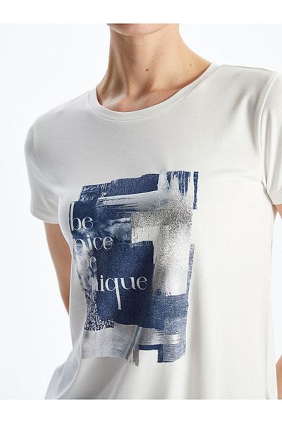 LC Waikiki New Season Crew Neck Printed Women's T-Shirt - S5Fp53Z8