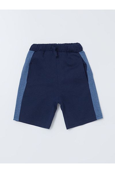 LC Waikiki Lcw Eco Navy Blue Elastic Waist Boys' Shorts
