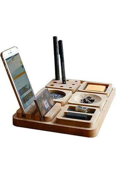 Hepta Collection Fagus Wood Arayende Desk Organizer