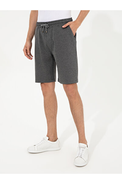 Cacharel Gri Melanj Comfort Fit Örme Şort 50251962-VR109