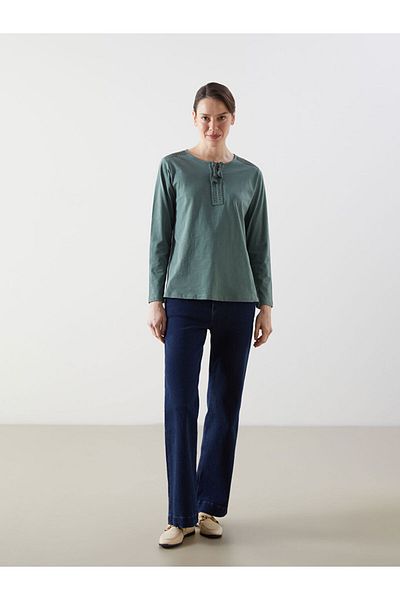 LC Waikiki Γυναικεία μπλούζα New Season με κεντημένο γιακά - S54998Z8