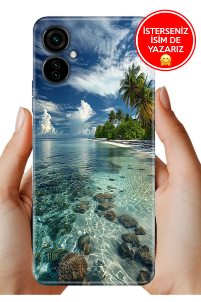 TECNO Camon 19 Neo Kılıf Desenli Baskılı Kamera Korumalı Silikon Maldivler50