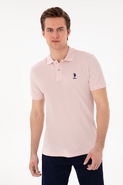 U.S. Polo Assn. Ανδρικό μπλουζάκι με λεπτή εφαρμογή Polo Collar Powder Basic 50298041-vr042