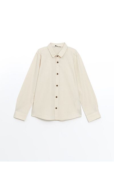 LC Waikiki LCW Basic koszula chłopięca z długim rękawem