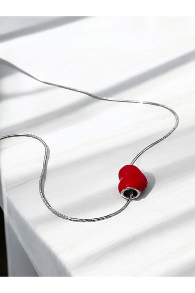 MAC CENTER Red Heart Charm (NECKLACE NOT INCLUDED)
