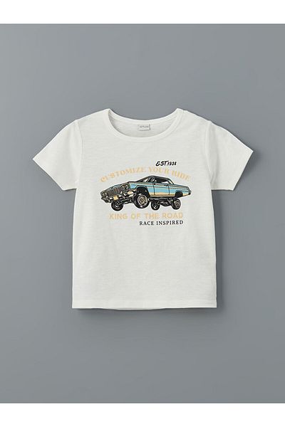 LC Waikiki Lcw Crew Neck Boys T-Shirt and Shorts