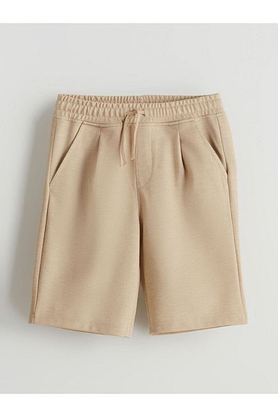 LC Waikiki White Elastic Waist Boy's Shorts