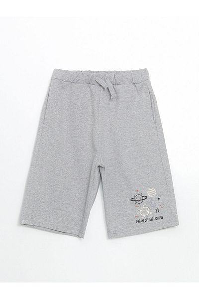 LC Waikiki Lcw Eco Gray Elastic Waist Boy Shorts