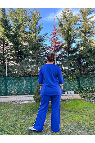 MJORA Large Size Striped Bottom-Top Knitted Set