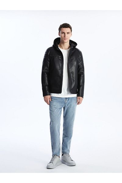 LC Waikiki Standard Fit Men's Leather Look Jacket
