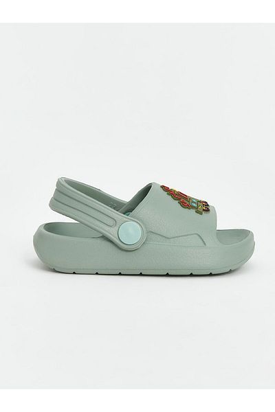 LC Waikiki Lcw Steps Turquoise Printed Baby Boy Sandals