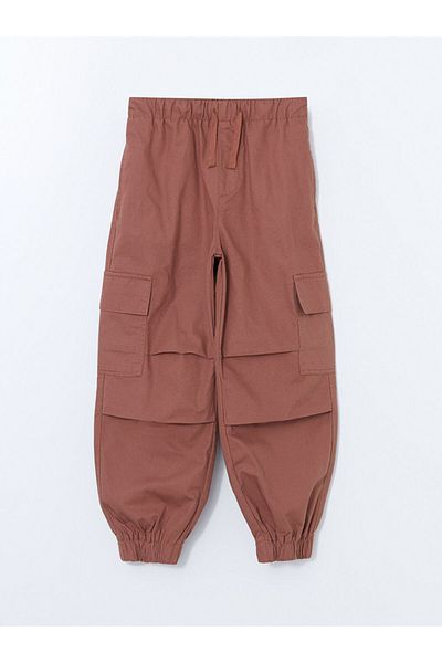 LC Waikiki LCW Boy's Cargo Jogger Pants with Elastic Waist