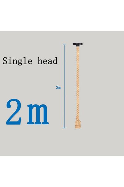 JOYINLED Single Head-2m Rope Lamp Creative Country Edison Bulb Chandelier Decoration Home Vintage Hemp Rope P